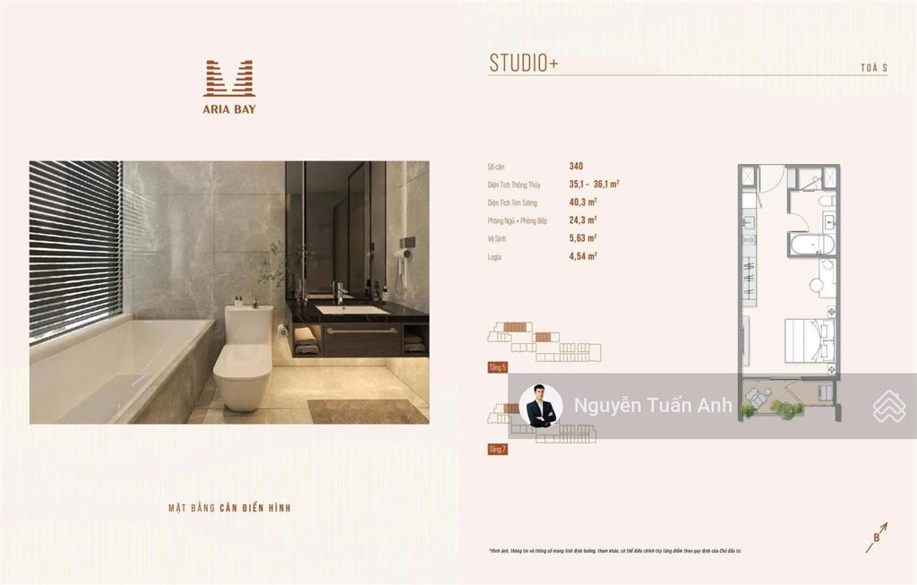 Suất ngoại giao aria bay studio 750 triệu  view biển  sổ đỏ lâu dài  chiết khấu 500tr