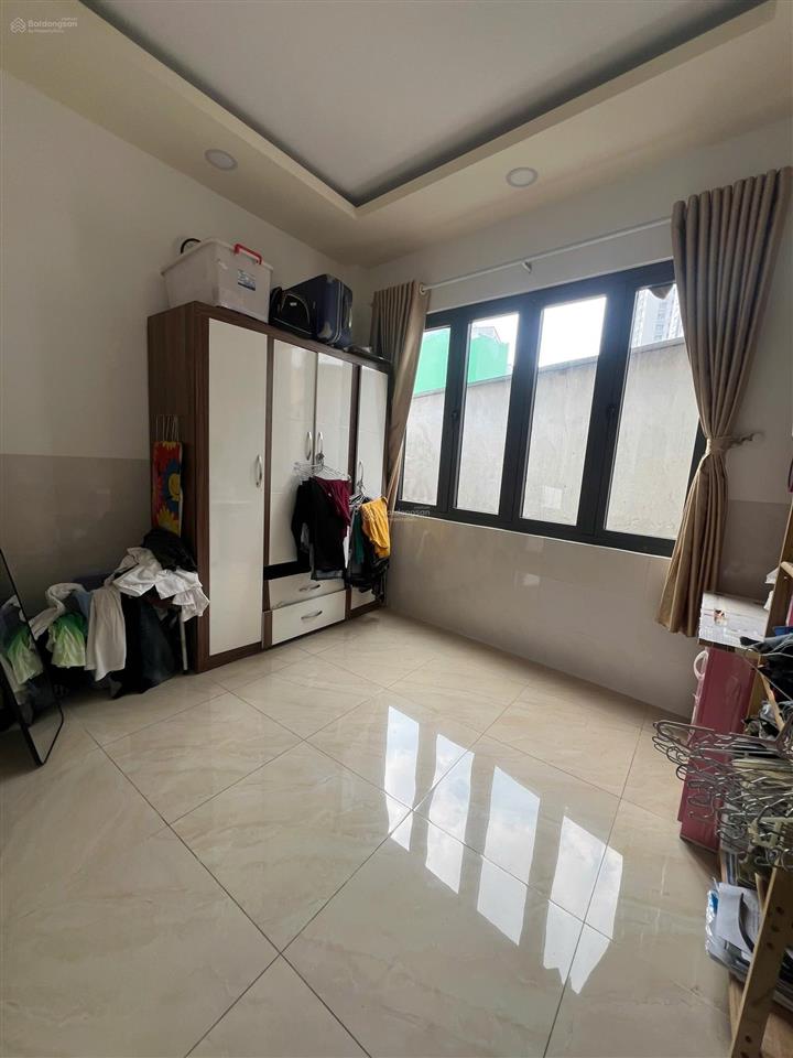 Nhà mới 4 tầng hậu giang quận 6, cách mặt tiền 10m, 55.8m², 4pn, view kênh thoáng mát, giá 6.5 tỷ