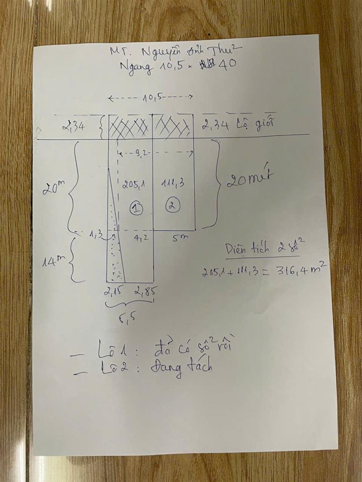 MẶT TIỀN NGUYỄN ẢNH THỦ – NGANG 8M GẦN 300m² THỔ CƯ – GIẢM SỐC 1.5 TỶ