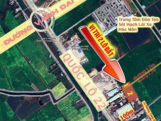 QUỸ ĐẤT LỚN 1/ QUỐC LỘ 22, TÂN HIỆP – GẦN VÀNH ĐAI 3 – CHỈ ~4,7TR/M²