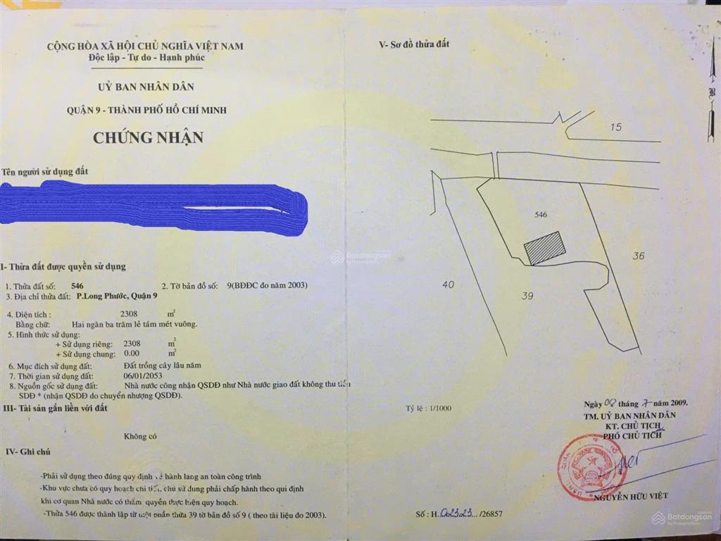 Bán biệt thự vườn nghỉ dưỡng 28 đường số 1, phường long phước, quận 9, tp. hcm