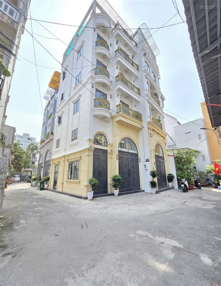 Căn góc 6 tầng thang máy 5.2x10m nở hậu đều 6m, xe hơi đậu trong nhà, bùi quang là phường 12 gò vấp