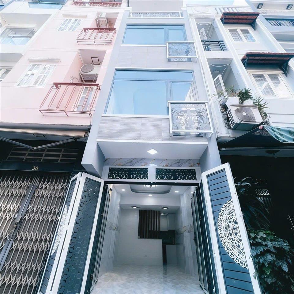 #quận4, mặt tiền đường số, xe hơi đỗ cửa, nhà mới ở ngay. 5 tầng btct chỉ 6 tỷ 500tr (tl)