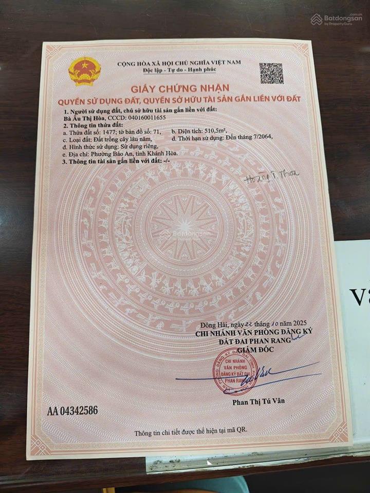Bán lô đất gần cầu chuối đô vinh giá tốt để đầu tư làm nhà vườn