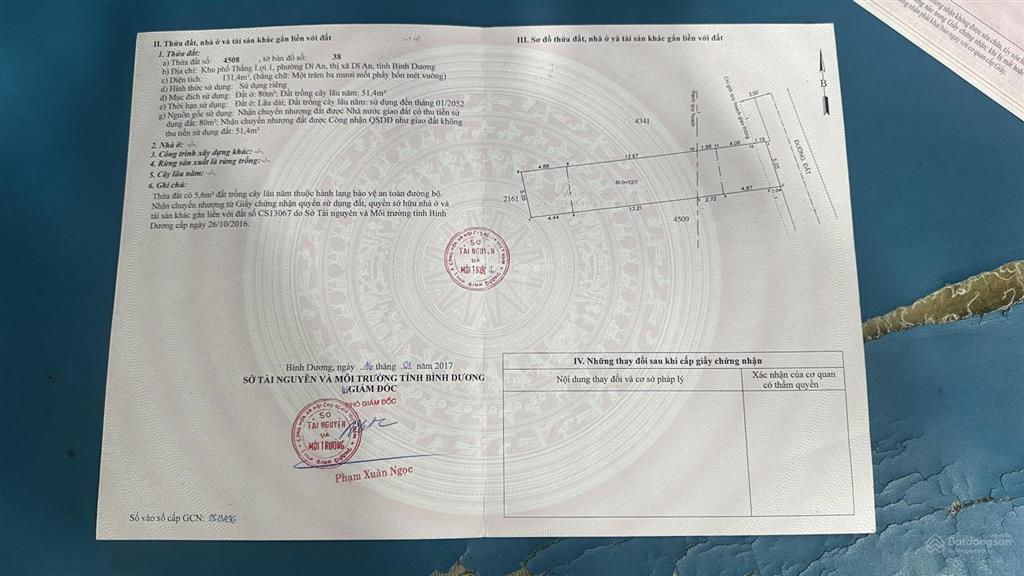 Bán cặp đất 10x26,3m tặng dãy trọ thu nhập 18tr ngay chợ dĩ an