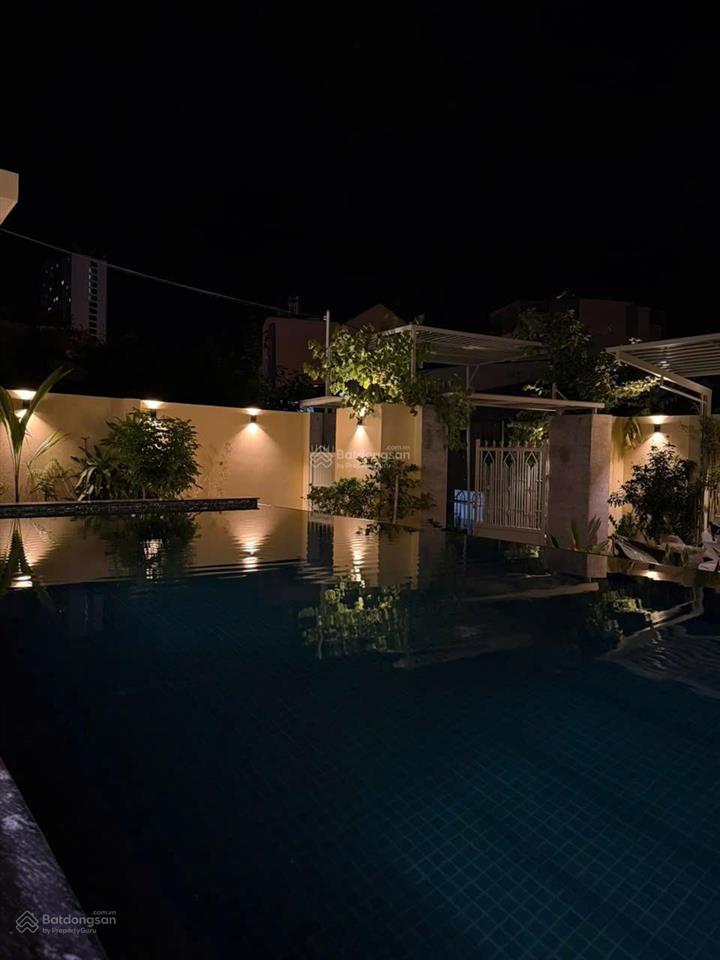Cho thuê villa hồ bơi + sân vườn khu ba làng  bắc nha trang thích hợp nghỉ dưỡng lâu dài