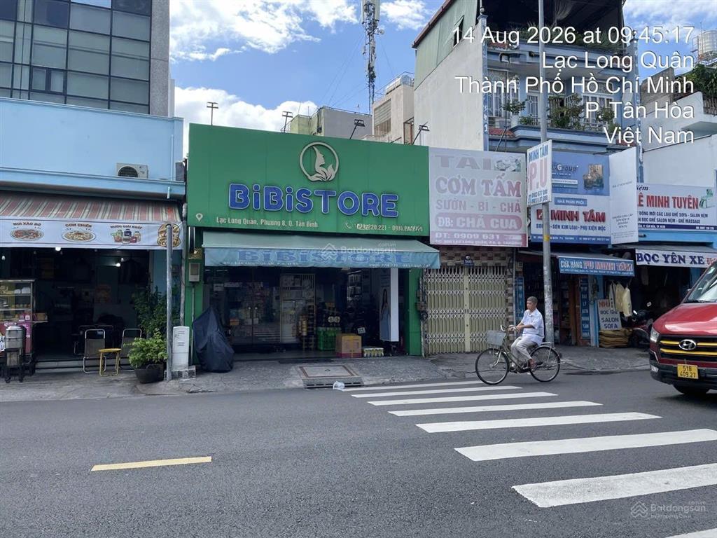 Bán nhà mt lạc long quân, tân bình ngang 6,2 m, nở hậu 7,1m  vị trí kinh doanh sầm uất. hàng hiếm