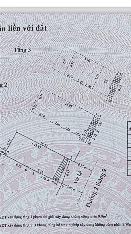 Cần bán nhà 3 tầng  mặt tiền 2/9  đối diện công viên apec