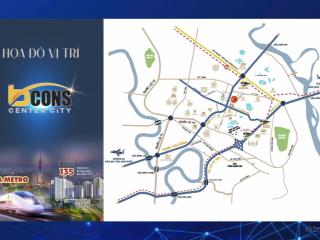 Hot hot tầng đẹp bcons center city, ck lên đến hơn 100tr/căn 2pn 2wc