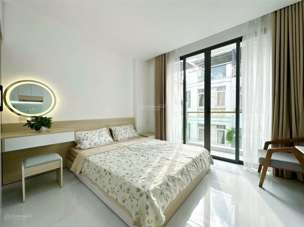 Cho thuê căn hộ 35m² ban công, giặt riêng gần quận 1, bùi đình túy, chợ bà chiểu mới keng 100%