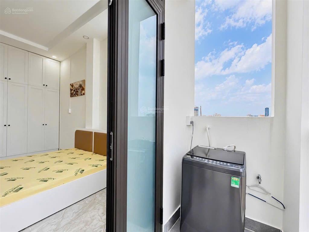 Chdv thích quảng đức phú nhuận 40m2 có ban công, máy giặt riêng, giờ tự do, gần sân bay tân sơn nhấ