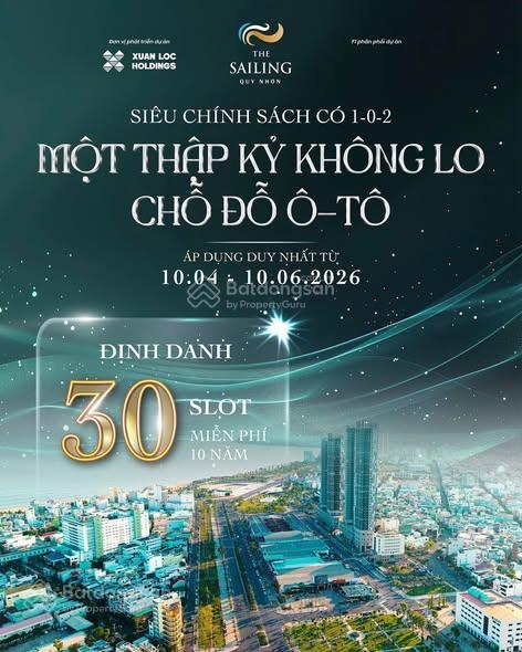 Bán cc the sailing quy nhơn giá chỉ từ 2,9 tỷ diện tích 58 m2, 2pn, 2wc