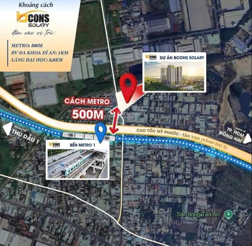 Bcons solary căn hộ giá tốt khu đông tphcm, chỉ từ 1.7tỷ sở hữu ngay căn hộ 2pn/2wc.  0768 985 ***