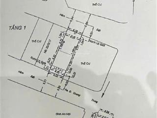 2 mặt hẻm 7m, 4x13 vuông vức, 6.6 tỉ, nguyễn văn khối, gò vấp, ngay gần cv làng hoa