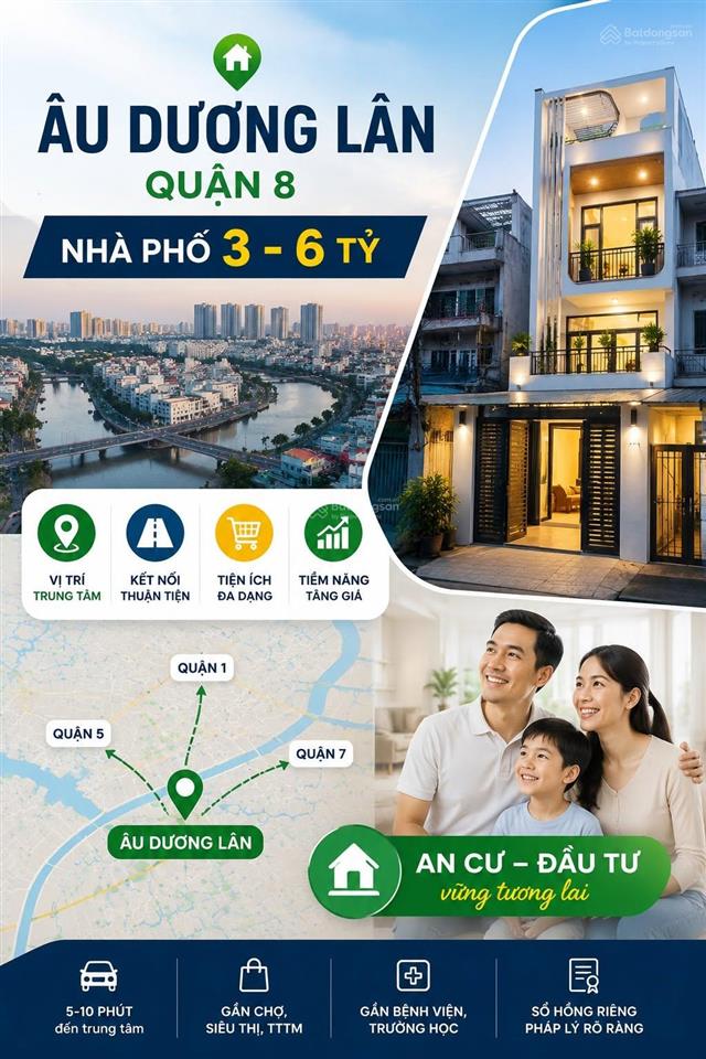 Nhà riêng âu dương lân  quận 8 | nhỉnh 3 tỷ | sổ hồng riêng
