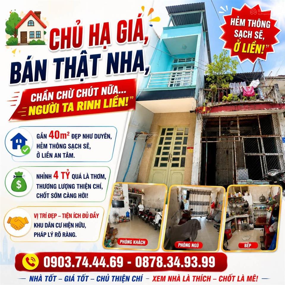 Nhà gần 40 m2, giá nhỉnh 4 tỷ, trung tâm q8