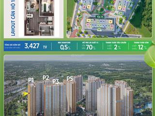 Bán căn hộ 1pn + tầng cao view pháo hoa, giá 6x triệu/m2