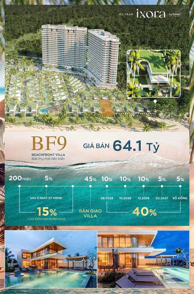 Biệt thự mặt biển ixora hồ tràm sở hữu ngay khi còn có thể