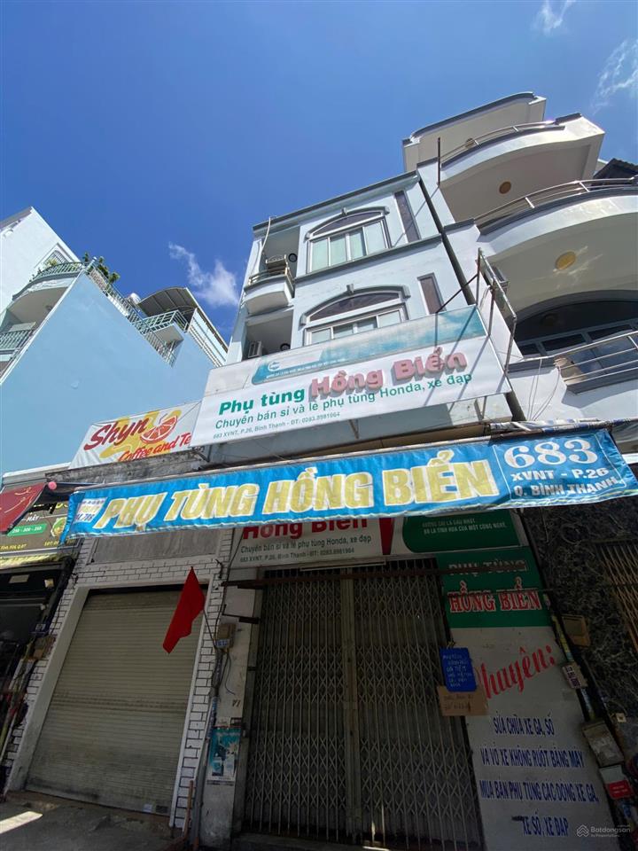 Cho thuê mt 683 xvnt, trệt lửng 2 lầu. 3pn, 2wc. đoạn 2 chiều. gần cầu kinh thanh đa