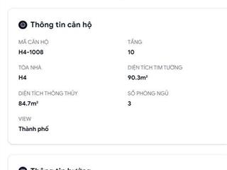 Bán căn góc 3pn h41008  view thành phố  hue heritage