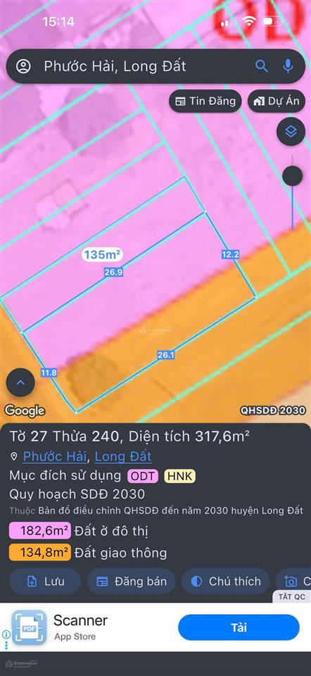 Kẹt tiền bán gấp lô đất gần biển phước hải chỉ từ 900 triệu