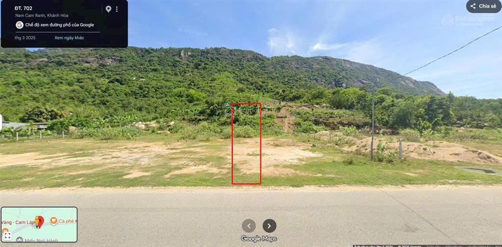 Chủ ngộp, chỉ 1 lô duy nhất, mặt tiền dt702  đối diện vinhomes cam ranh cách 300m