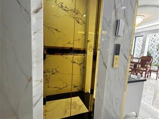 Gần 90m2  thang máy vivu  hẻm xe hơi thông  lê văn thọ p9  4 tầng sân thượng