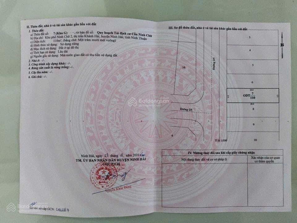 Đất nghỉ dưỡng ninh chữ  gần biển, không gian lý tưởng