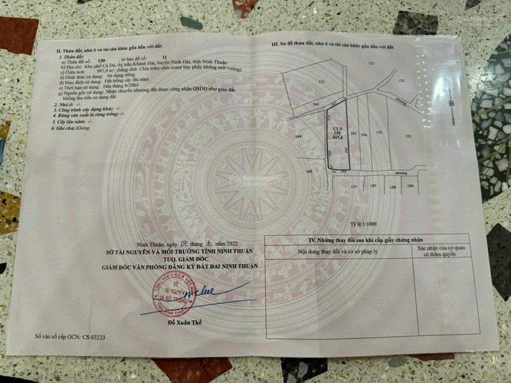 Bán đất xào 2 mặt tiền  gần đường 704 khánh hải, phường ninh chử, khánh hoà