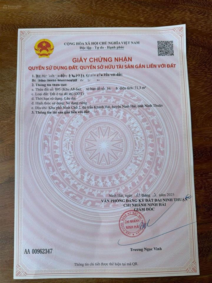 Bán nhà cấp 4  khu tđc ninh chữ, phường ninh chử  khánh hoà