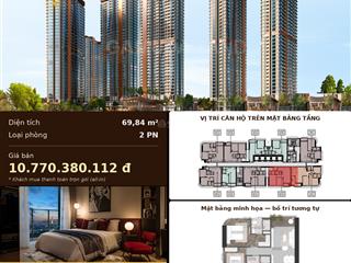 2pn thu hồi vốn giá gốc 10,77 tỷ tầng cao, view thoáng