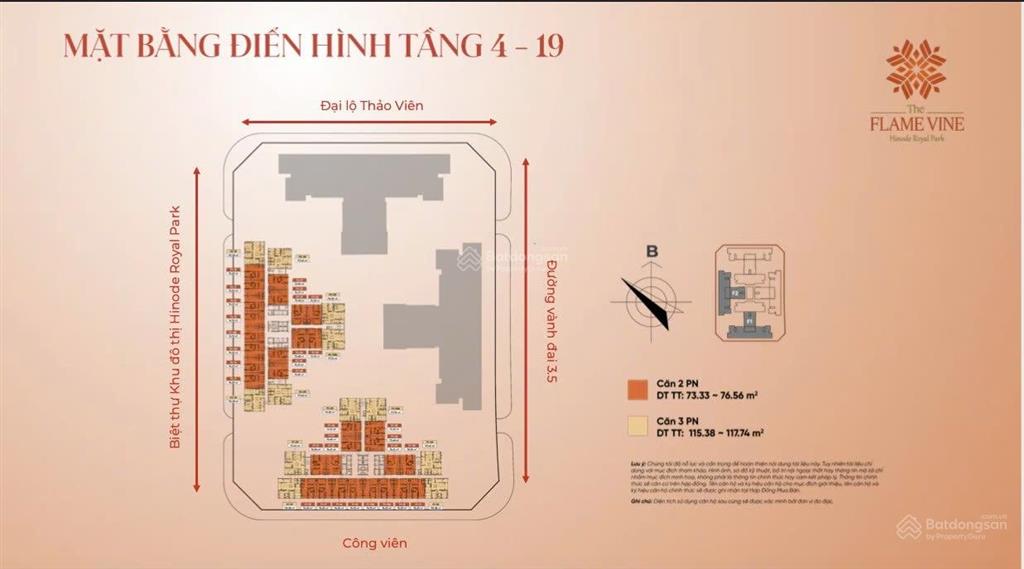 Bán quỹ ngoại giao căn hộ cao cấp the flame vine hh03 hinode royal park 10p đến mỹ đình