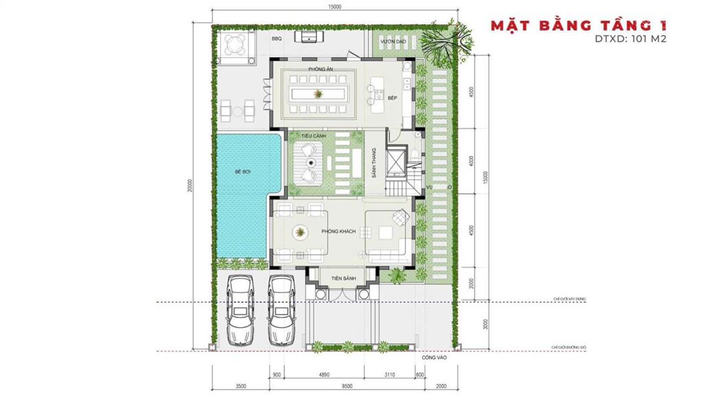 Biệt thự đảo alluvia city sông to đông nam, bể bơi riêng, dt 300m2 giá 57 tỷ,  0962 284 ***