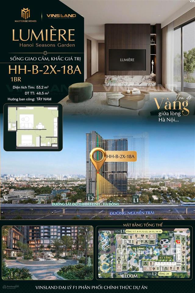 Căn 1 pn giá hơn 6 tỷ siêu rẻ view đẹp thoáng, yên tĩnh tòa l2, trả tiến độ 3 năm,  0962 284 ***