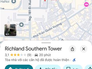 Căn hộ tầng 10, cc richland, cạnh trường tiểu học dịch vọng a