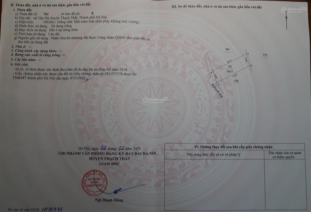 Bán đất ở giáp hồ tân xã, hòa lạc