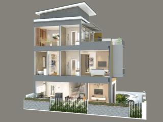 Cần bán gấp căn nhà 1 trệt, 3 lầu (gần chợ bến lức), bàn giao đầy đủ nội thất