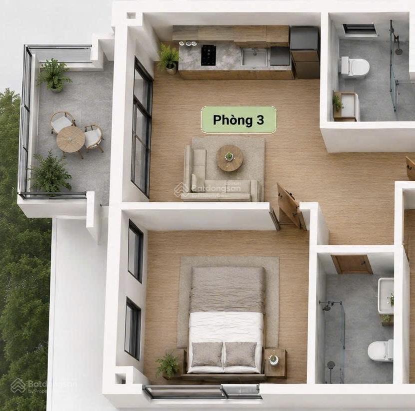 Cho thuê 1pn view hồ tại lakeview city, quận 2