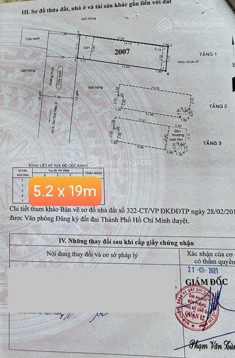 Chỉ 7,4 tỷ  nhà 3 tầng đẹp tân thới hiệp  hẻm 8m ô tô ngủ trong nhà