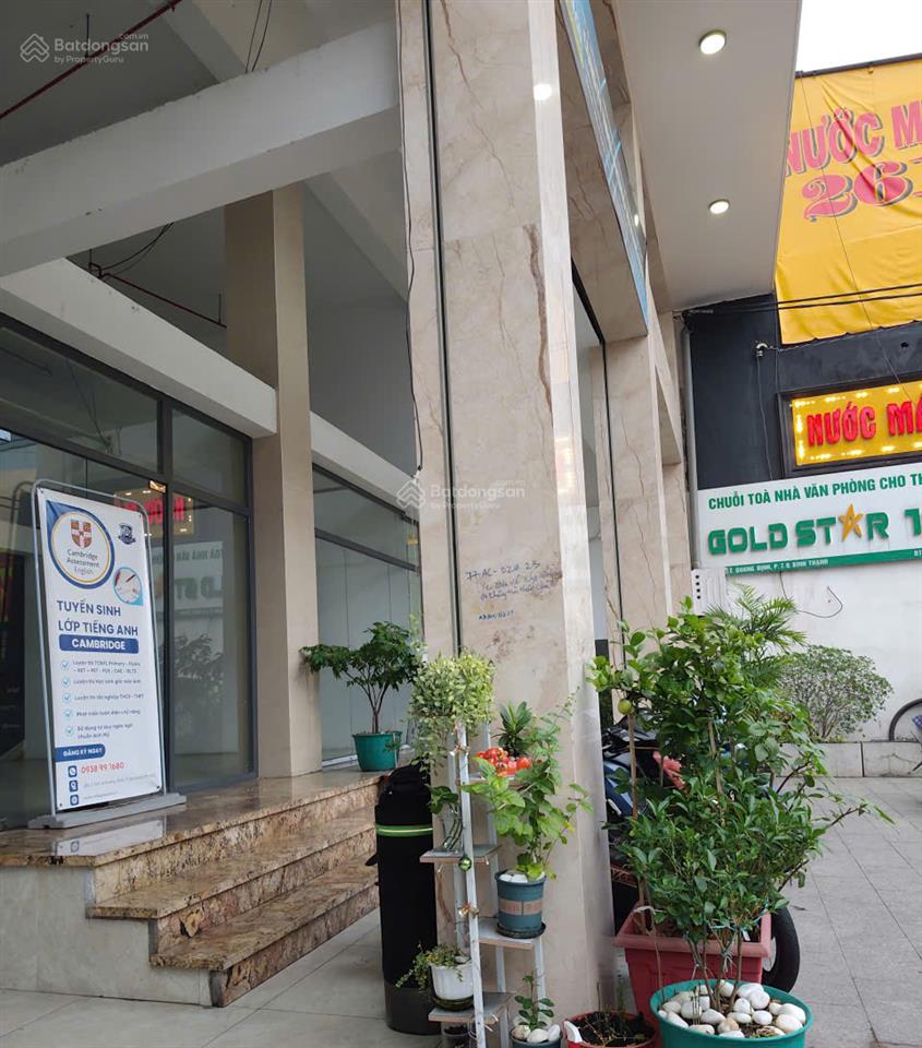 Cho thuê mặt bằng văn phòng 330m2 tòa nhà goldstar bình thạnh giá cực tốt.
