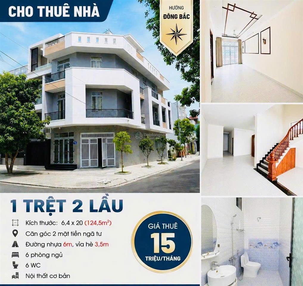 Căn góc cho thuê nhà 3 tầng đường lê quang định, vũng tàu  chỉ 15 triệu/tháng