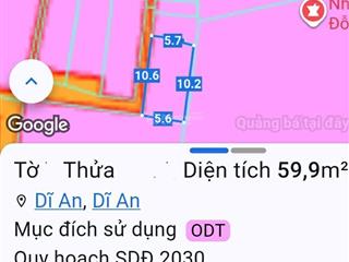 Bán nhà giá trước tết 2.9 tỷ 1 lầu, 2 p. ngủ (có pn trệt), 60m2, ngang 5.6m nở hậu sát chợ dĩ an