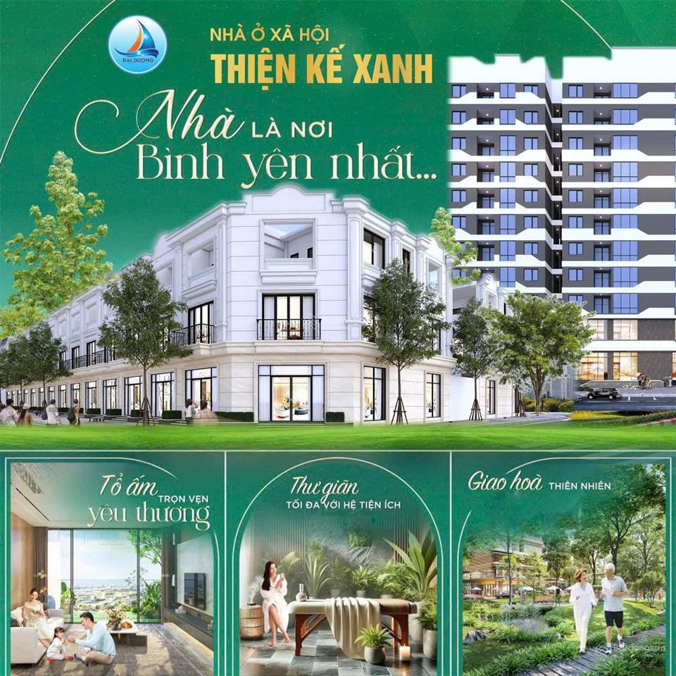 Bán biệt thự 3pn, 2wc tại khu nhà ở xã hội thiện kế xanh, 3 tỷ vnd, 70m2