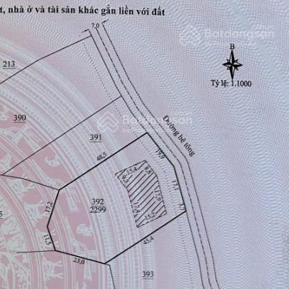 Đất xã đông thanh, lâm hà, 40 mét mặt đường bê tông, 400m2 thổ cư, tách được 5 mét 8 sổ