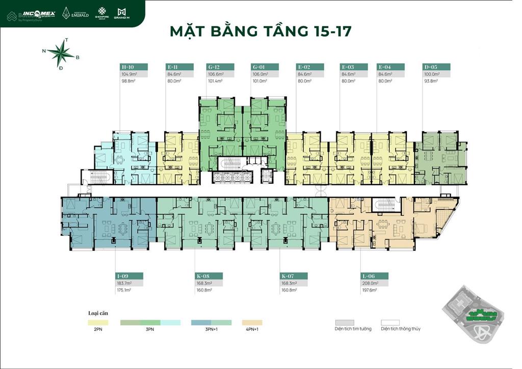 Northern emerald long biên  căn hộ duplex 185m2 view sông hồng đối diện aeon mall long biên