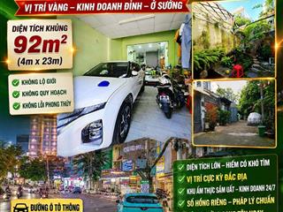 Bán nhà phố dt khủng 92m² đường man thiện tăng nhơn phú a quận 9. đường ôtô thông. giá 5.5 tỷ tl