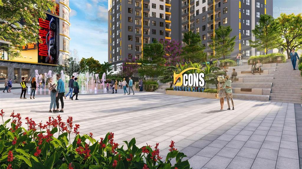 Bcons center city  căn 2pn2wc duy nhất mã 01 tầng 08 giá f0 chủ đầu tư view nội khu đông nam