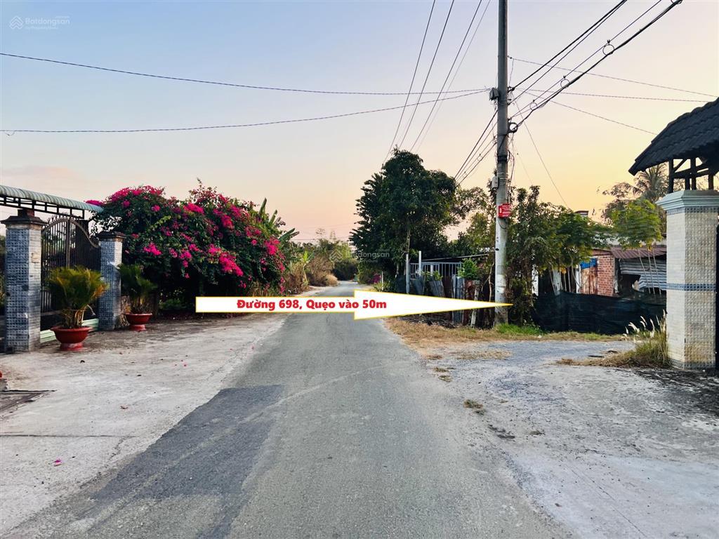 Bán đất 382m² có sẵn 200m² thổ cư ngang 9m giá 1,9 tỷ tại đường số 698 xã thái mỹ