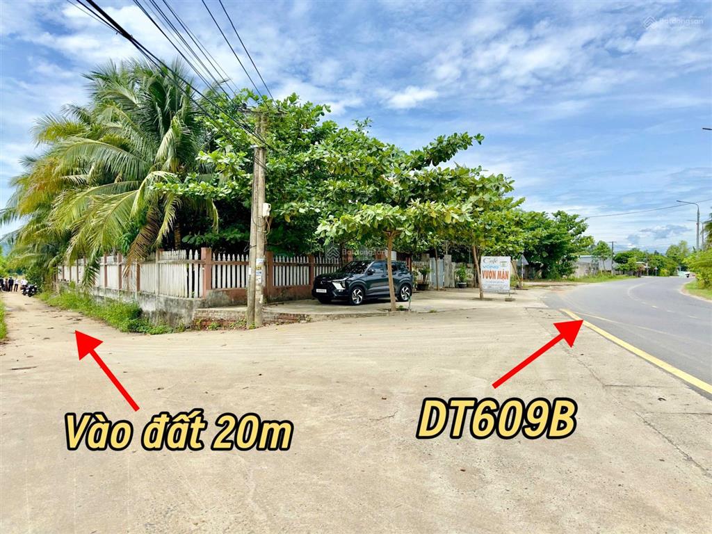 Cách dt609b chỉ 20m, đường ô tô thông  giá đầu tư f0 chỉ từ 8xxtr/nền