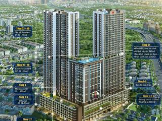 Bán căn hộ 2pn picity sky park 51m² view hồ bơi tầng cao, đã thanh toán 25%, ân hạn đến 2028